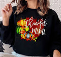 Thankful Mama Fall Pumpkin Thanksgiving Mom Gift For Family Unisex T-Shirt