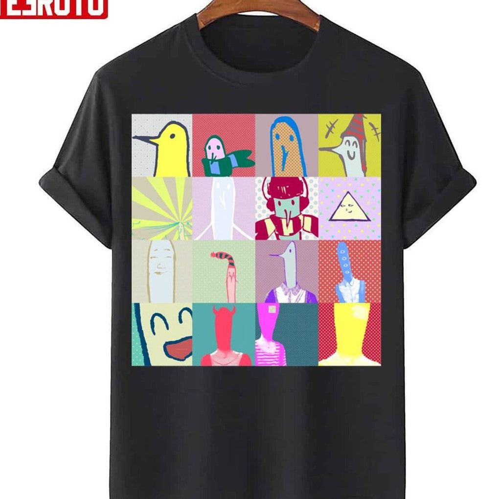 Punpun Grid Print Unisex Sweatshirt