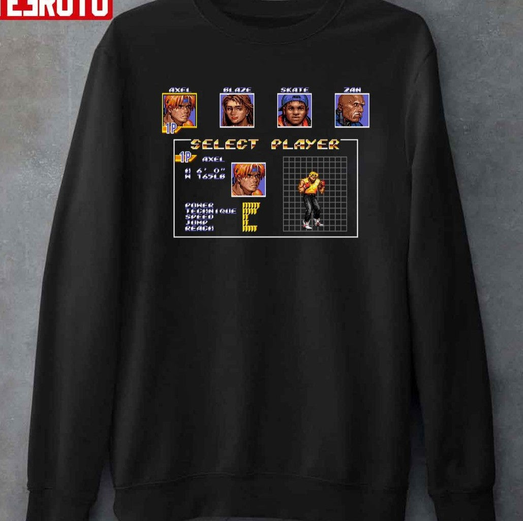 Select Axel Streets Of Rage 3 Unisex T-Shirt