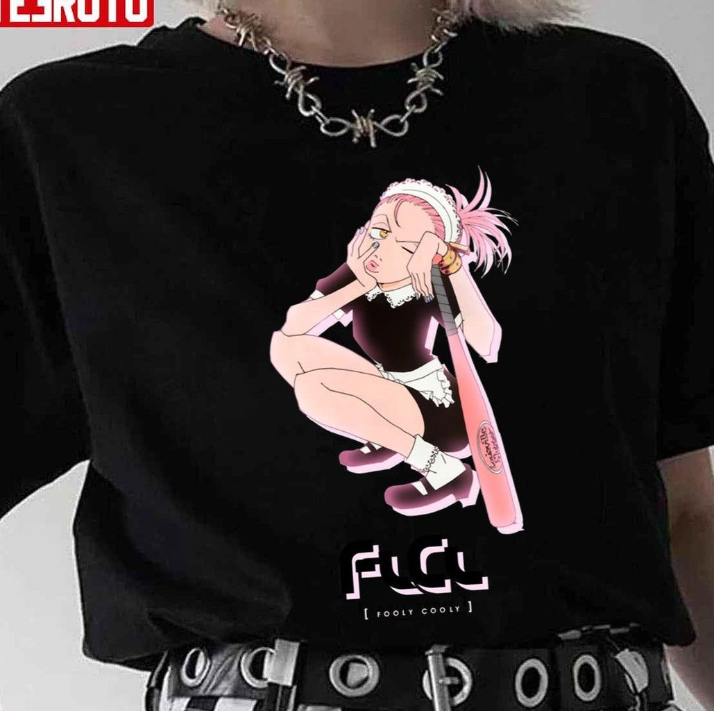 Baseball Girl Haruhara Haruko Flcl Fooly Cooly Unisex T-Shirt