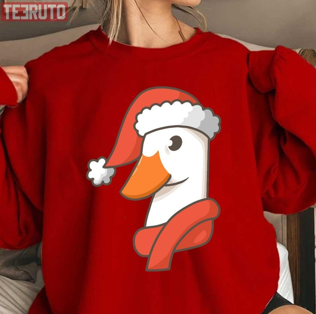 Santa Duck Christmas Unisex Sweatshirt