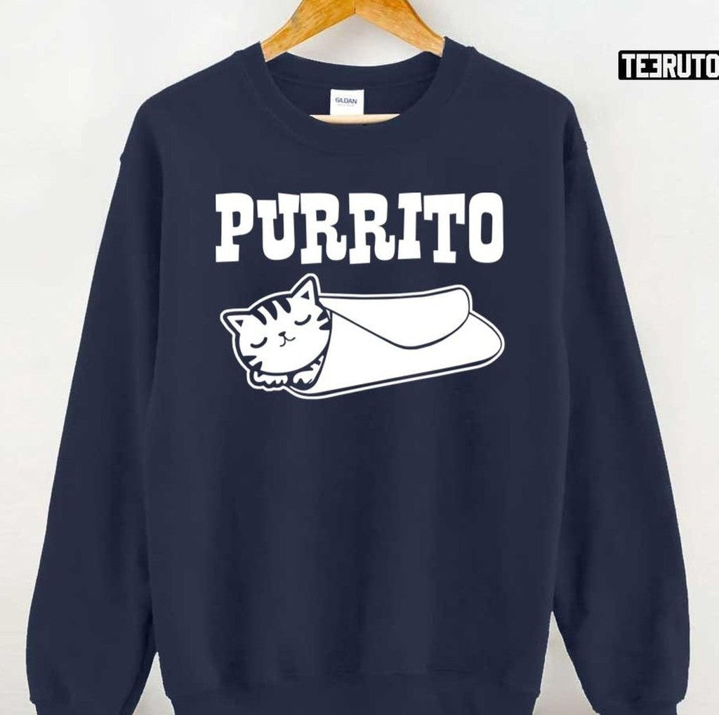 Purrito Burrito Cat Kitten Unisex Sweatshirt