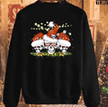Santa Skulls Light Merry Christmas Unisex Sweatshirt
