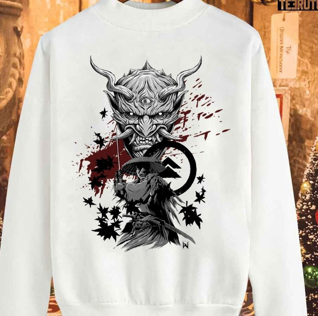 The Demon Mask Ghost Of Tsushima Unisex Sweatshirt