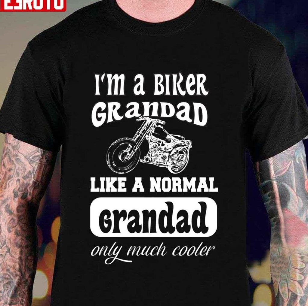 Biker Grandad Funny Motorbike Unisex Hoodie