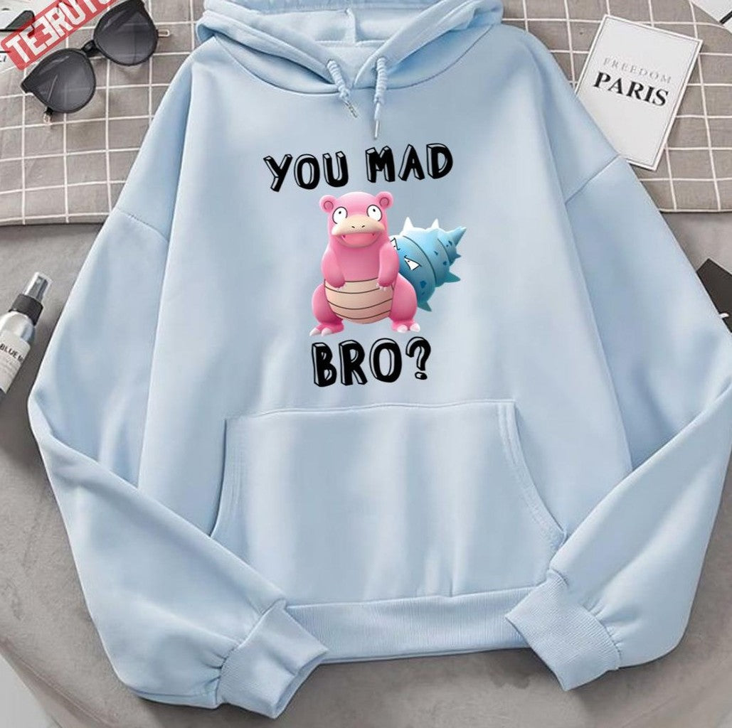 Slowbro You Mad Bro Cute Unisex Hoodie