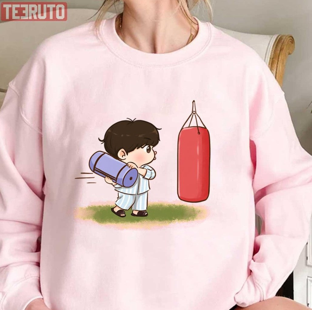 Seokjin’s Morning Routine BTS Jin Funny Art Unisex Sweatshirt