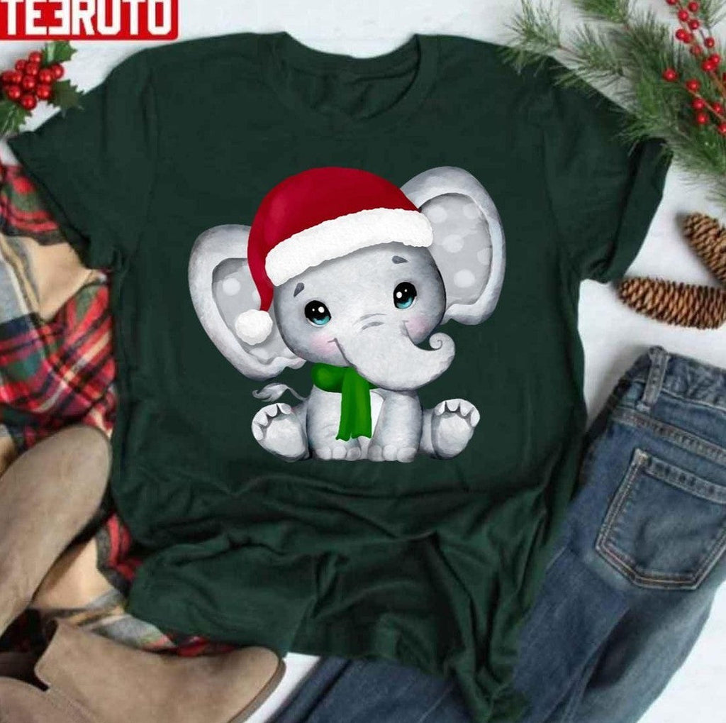 Baby Elephant Christmas Unisex Sweatshirt