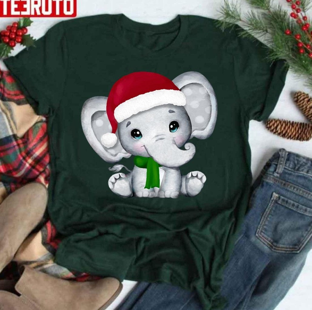 Baby Elephant Christmas Unisex Sweatshirt