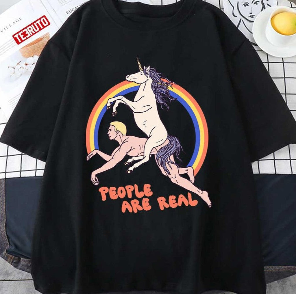 People Are Real Vintage Art Unisex T-shirt