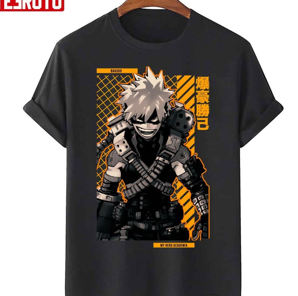 Bakugo My Hero Academia Anime Star Edition Gold Unisex T-Shirt