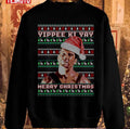 Smocking Yippe Ki Yay Funny Ugly Christmas Unisex Sweatshirt
