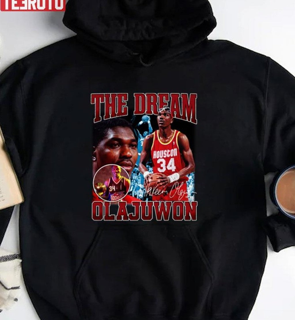 The Dream Basketball Hakeem Olajuwon Legend Signature Unisex Sweatshirt