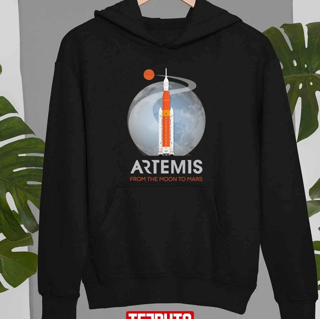 Artemis Space Program Fan Art From The Moon To Mars Unisex T-shirt