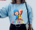 Poco Eco Warrior Pocoyo Greta Thunberg And Pato Donald Trump Unisex Sweatshirt