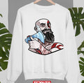 Shaving With His Axe Kratos God Of War Unisex Sweatshirt