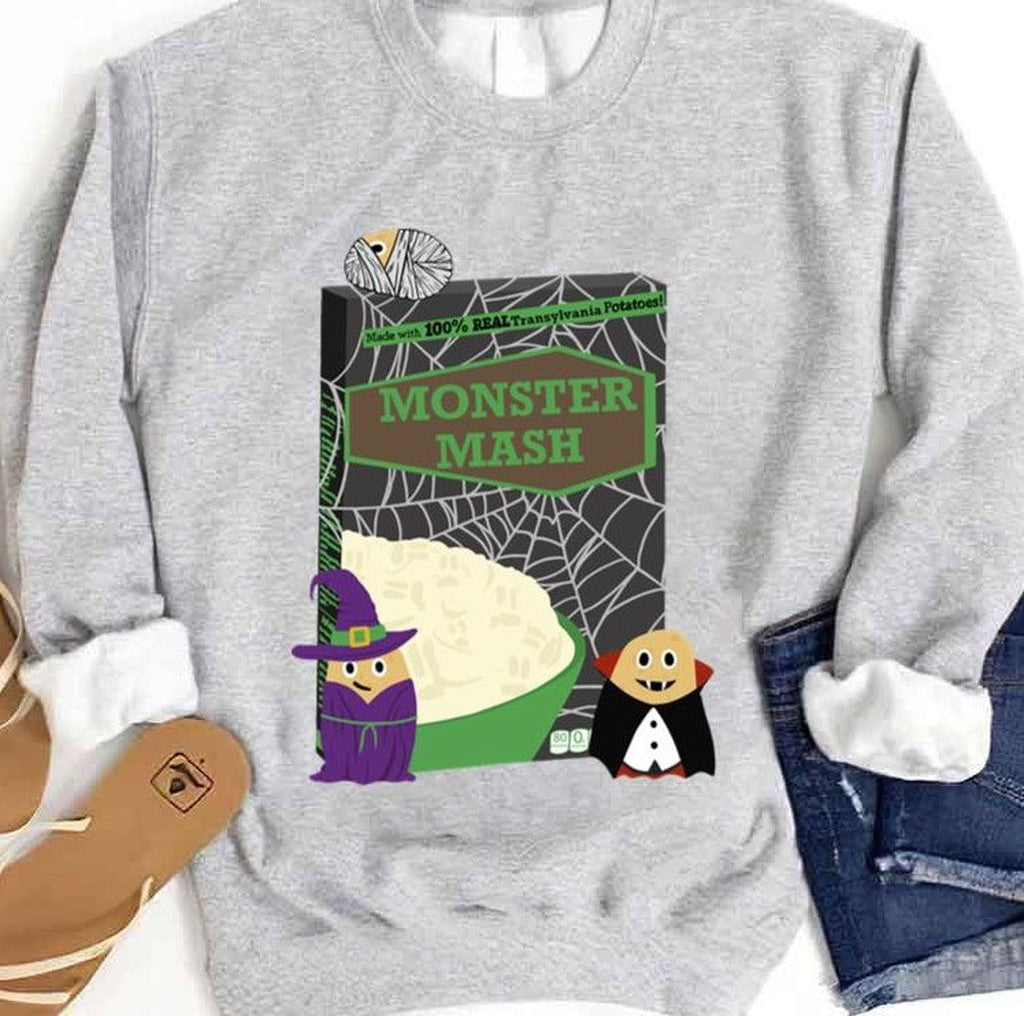 Monster Mash Mashed Potatoes Thanksgiving Halloween Unisex Sweatshirt
