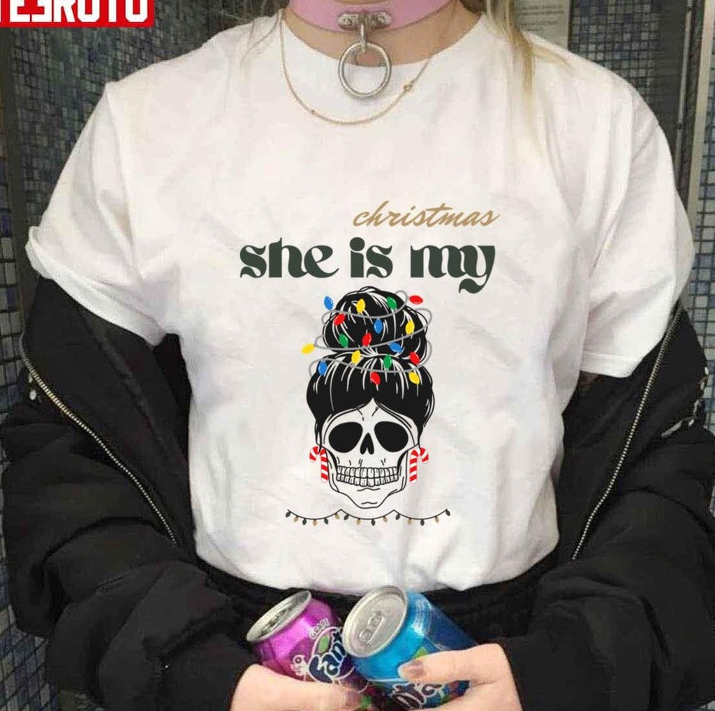 She Is My Christmas Christmas Morning Squad Family Xmas Holidays Unisex Sweatshirt