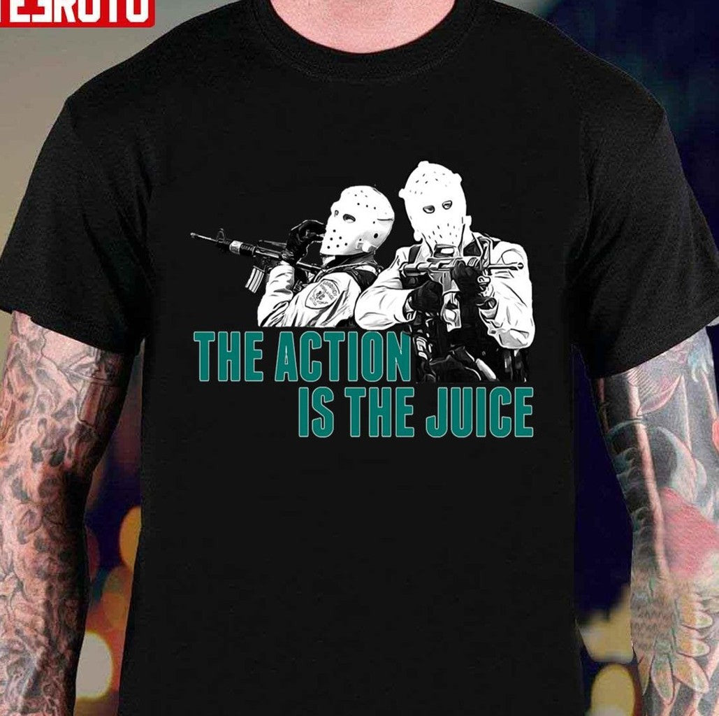 The Action Is The Juice Heat Jon Voight Movie Vintage Retro Unisex T-shirt