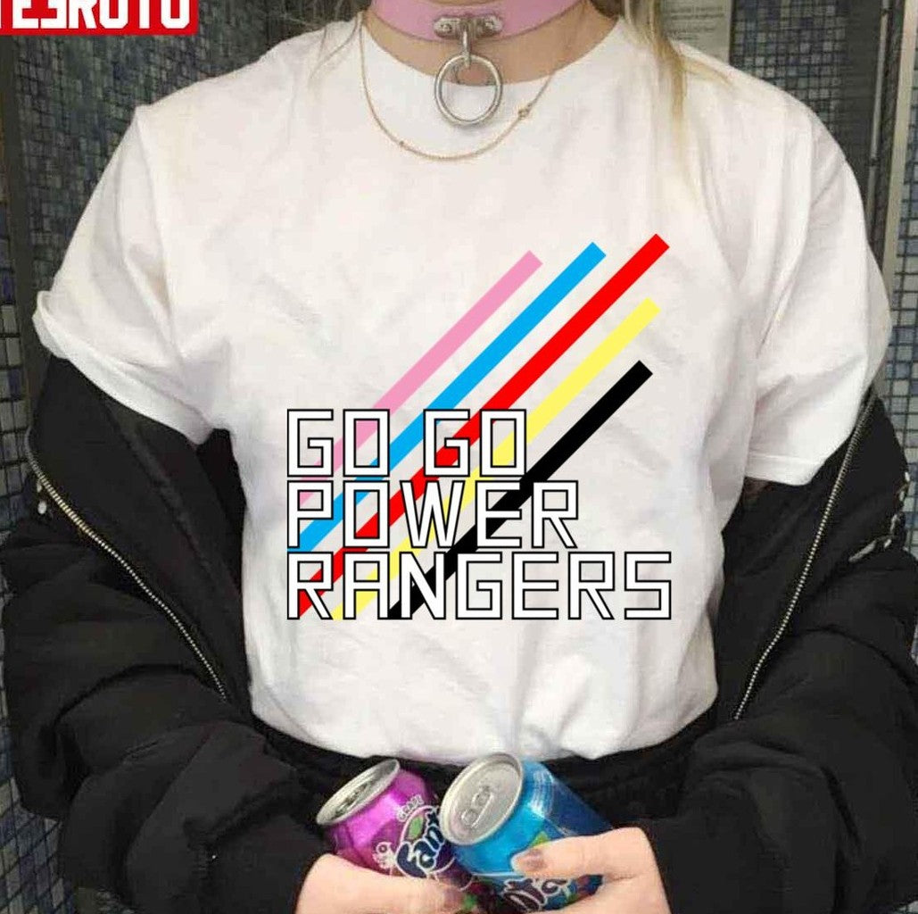 Teleporting Lights Go Go Power Rangers Unisex Hoodie