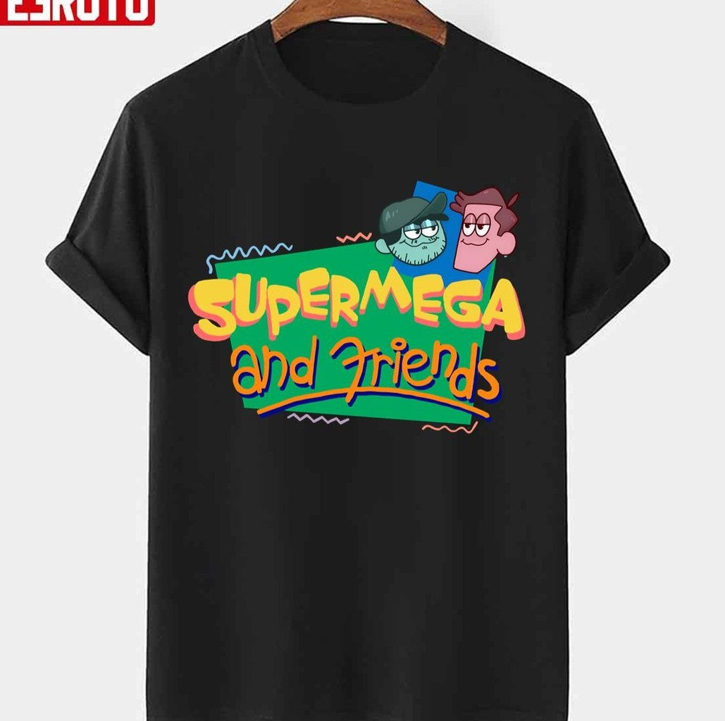 Supermega And Friends Logo Parody Unisex T-shirt