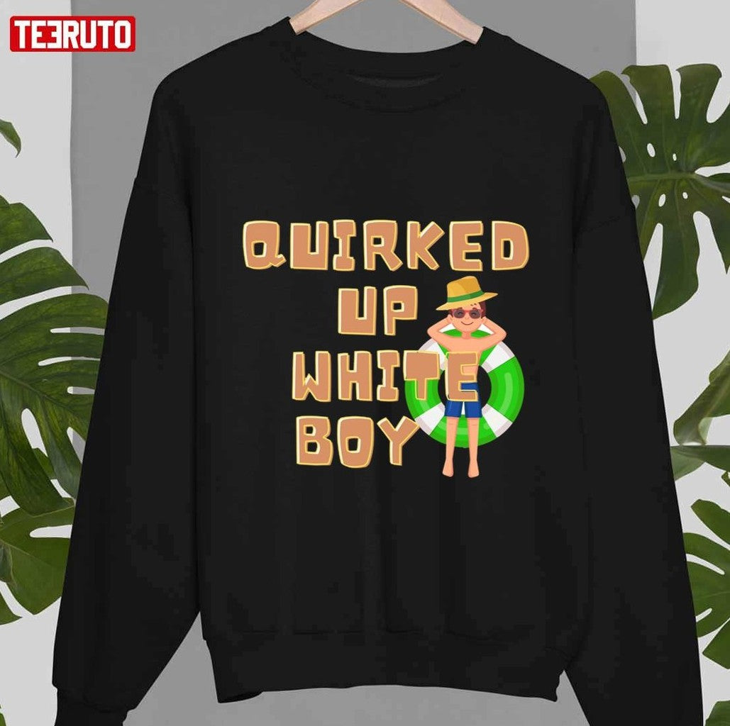 Quirked Up White Boy Art Unisex T-Shirt