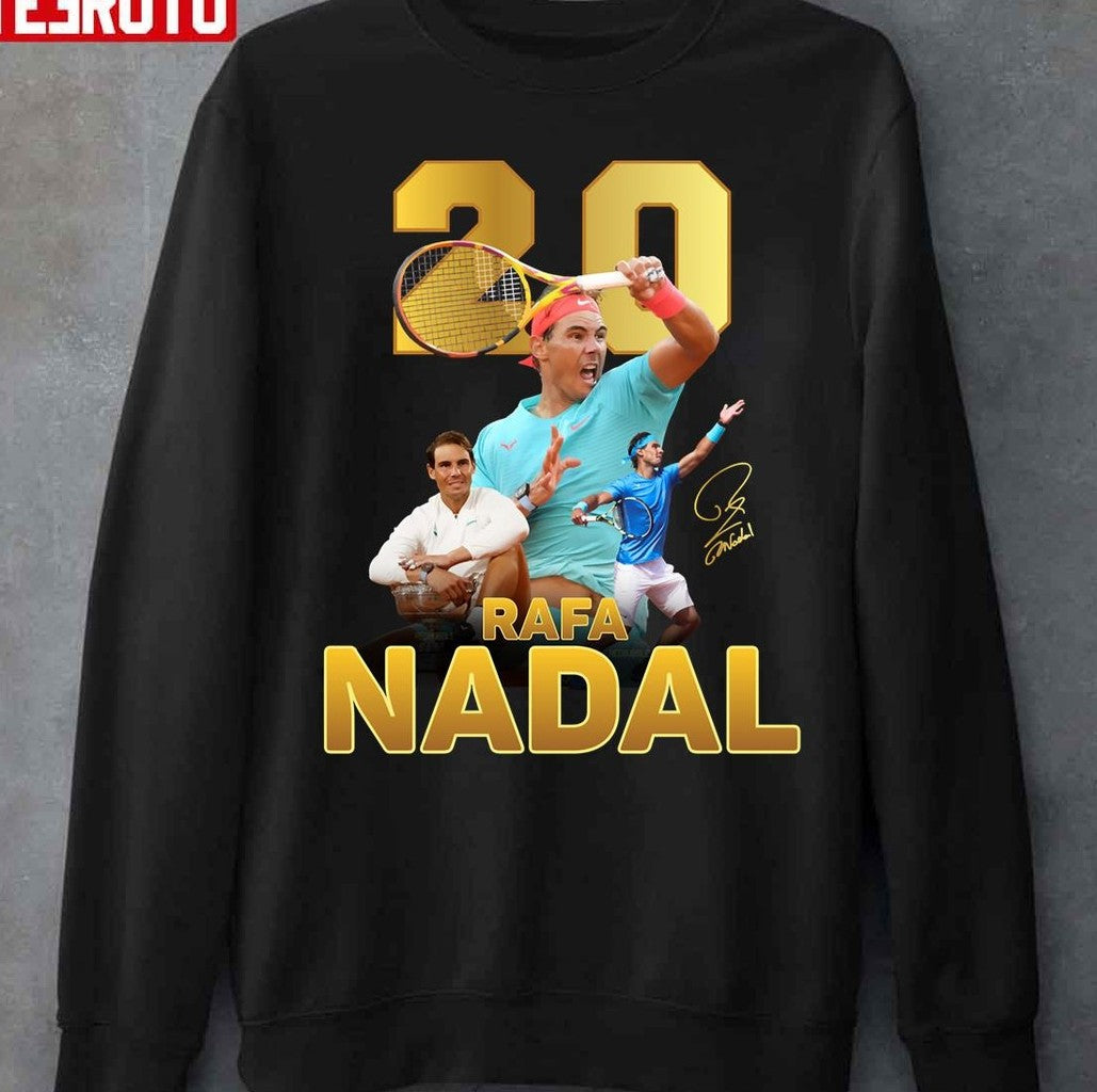 Rafa Nadal 20 Grand Slam Champion Unisex T-Shirt