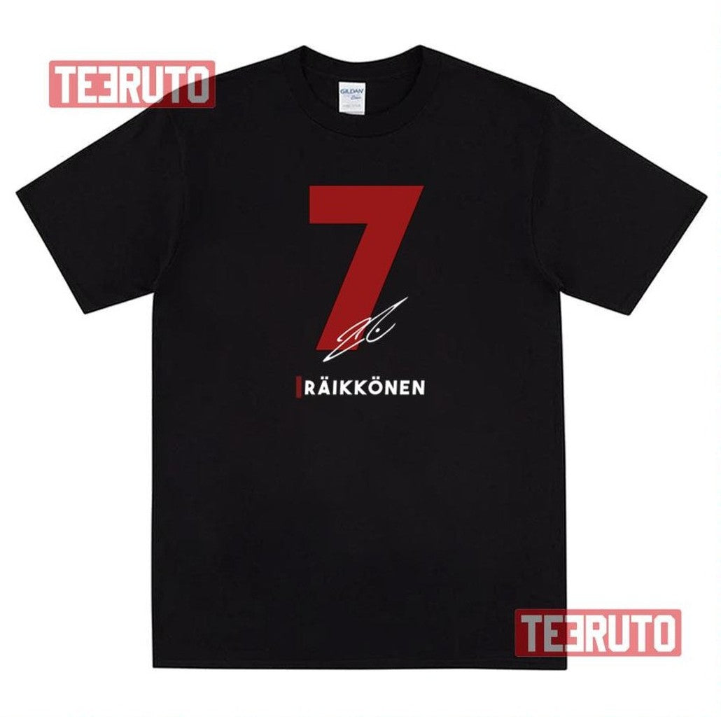 Signature Art Kimi Raikkonen Unisex T-Shirt
