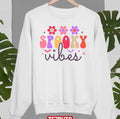 Spooky Halloween Vibes Colorful Cute Groovy Unisex Sweatshirt