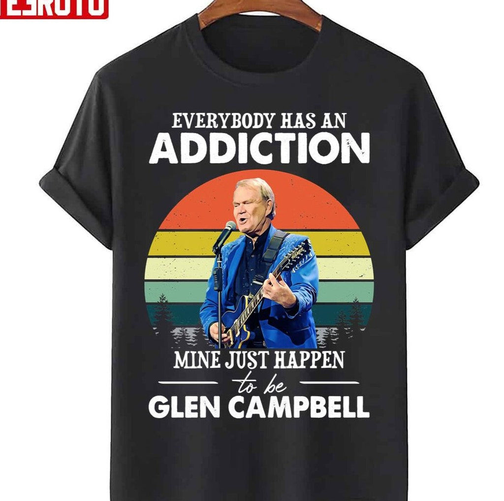 My Addiction Is Glen Campbell Vintage Unisex T-Shirt
