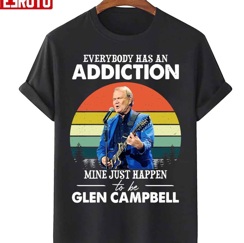 My Addiction Is Glen Campbell Vintage Unisex T-Shirt
