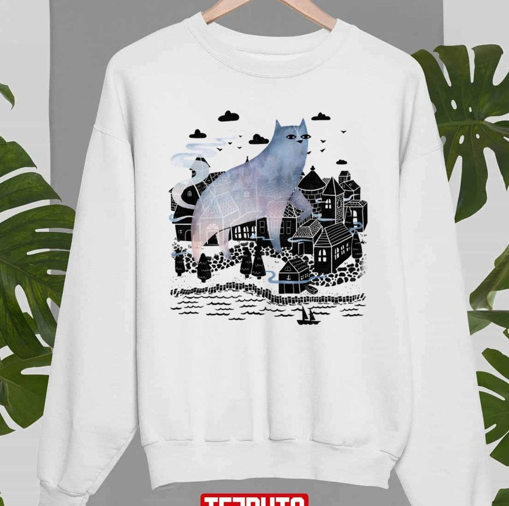 The Fog Cat-land Art Unisex Sweatshirt