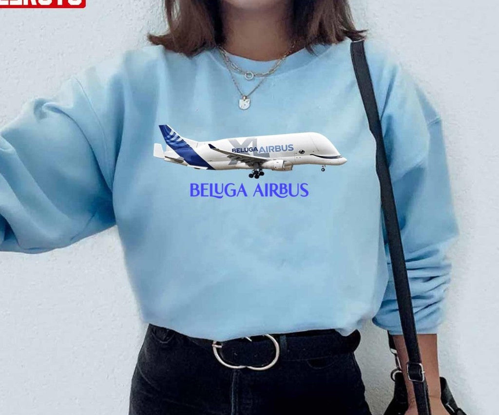 Beluga Airbus Airplane Unisex Hoodie