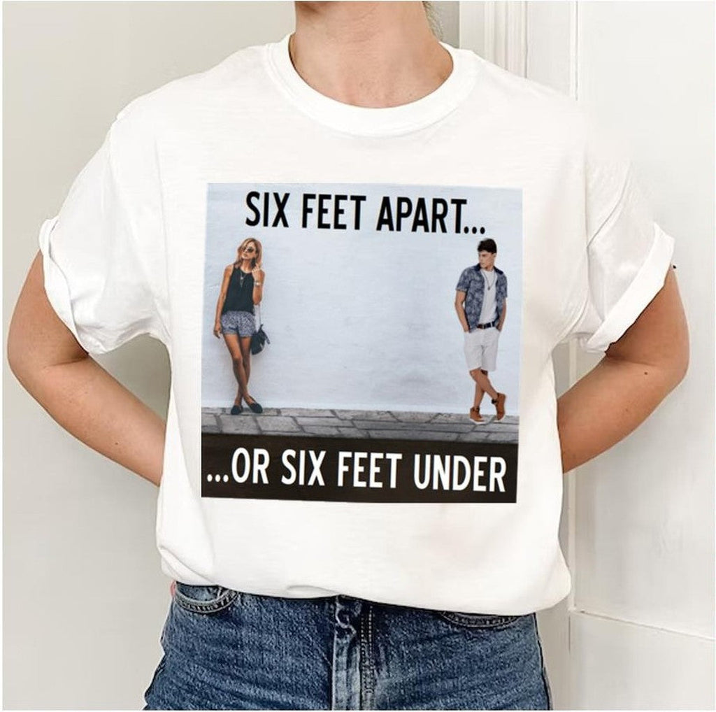 Between Caution And Desire From The Six Feet Apart Or Sx Feet Under Series Unisex Sweatshirt