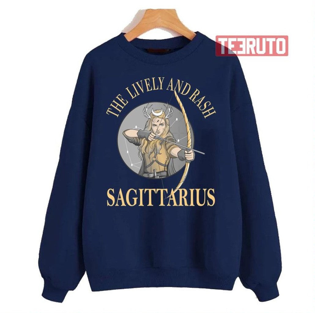 Arrow Design Sagittarius Zodiac Sign Astrology Unisex Sweatshirt