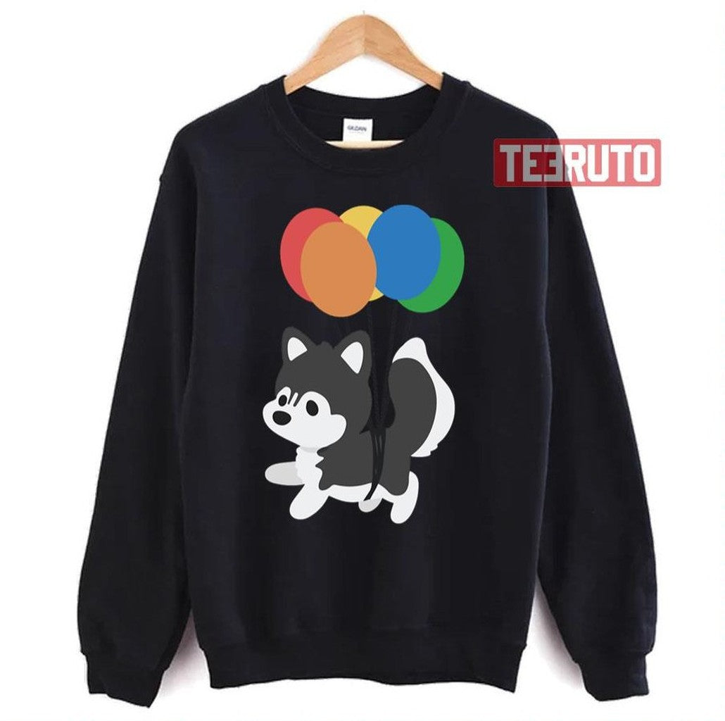 Balloon Husky Chibi Dog Unisex Sweatshirt