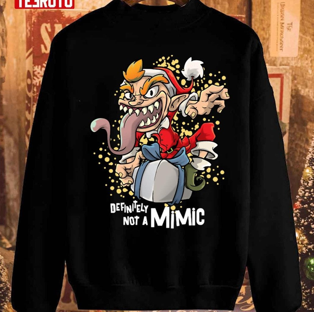 Roleplaying Mimic Rpg Joke Christmas Unisex Sweatshirt