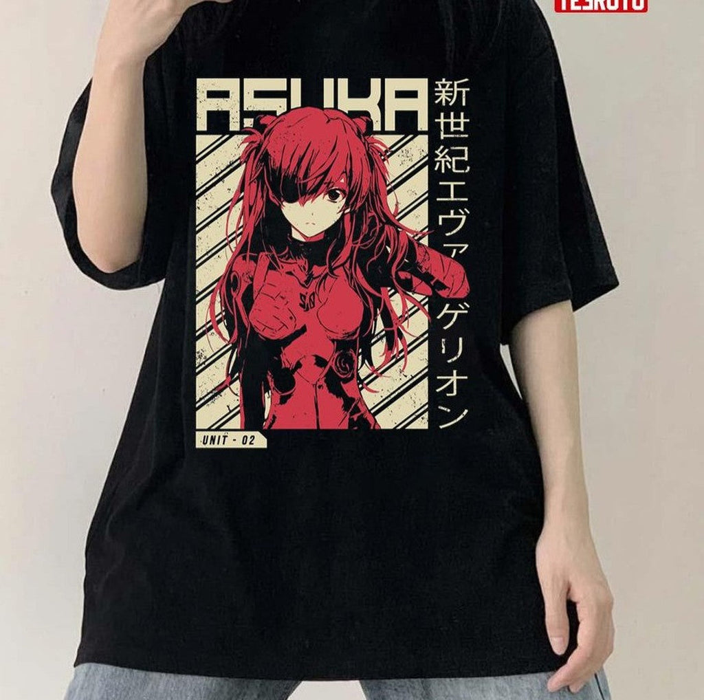 Asuka Langley Graphic Neon Genesis Evangelion Unisex Hoodie