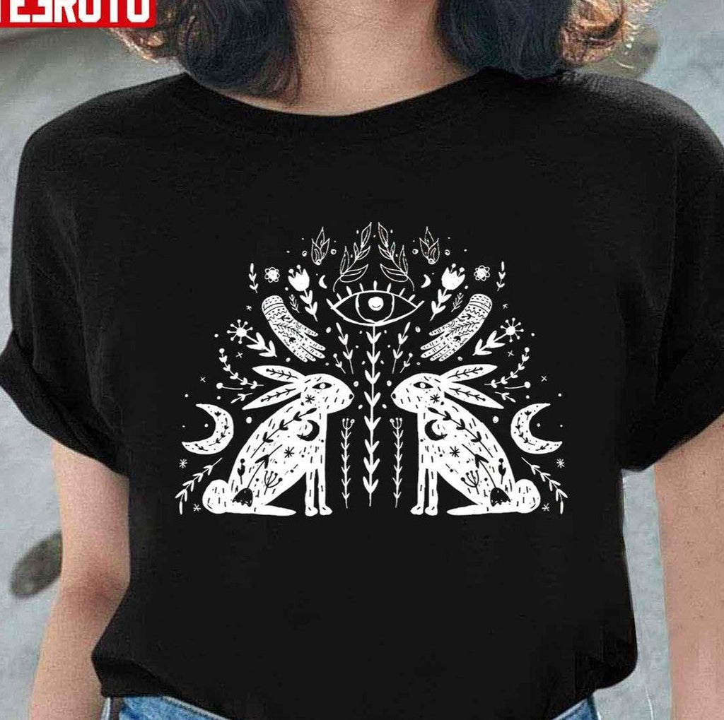 Scandinavian Folk Hares Rabbits Norse Mythology Freyja Unisex Sweatshirt