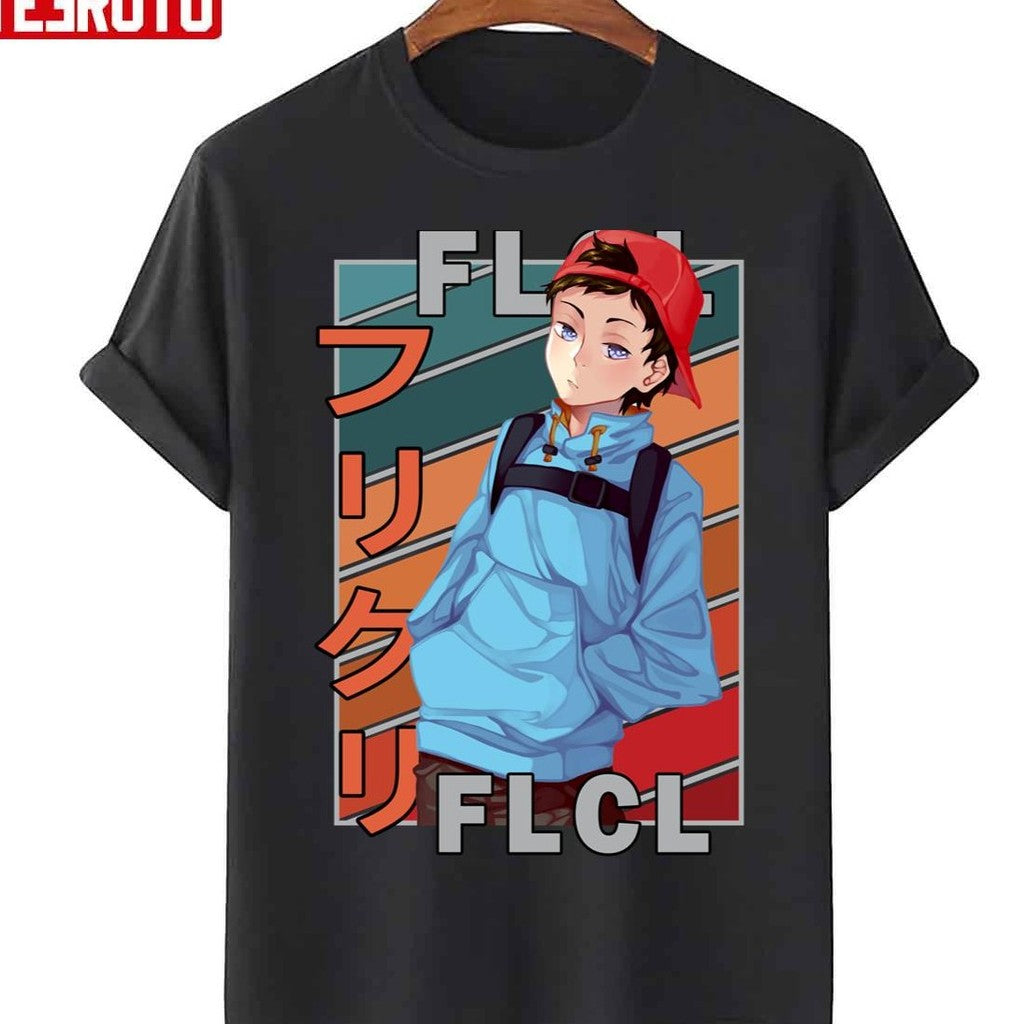 Naota Nandaba Fooly Cooly Furi Kuri Flcl Vintage Unisex T-Shirt