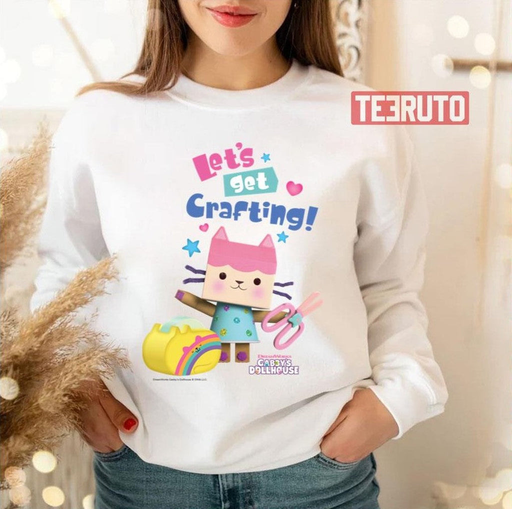 Baby Box Cat Let's Get Crafting Gabby's Dollhouse Unisex T-Shirt