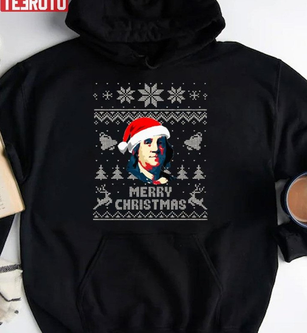 Benjamin Franklin Merry Christmas Unisex Sweatshirt