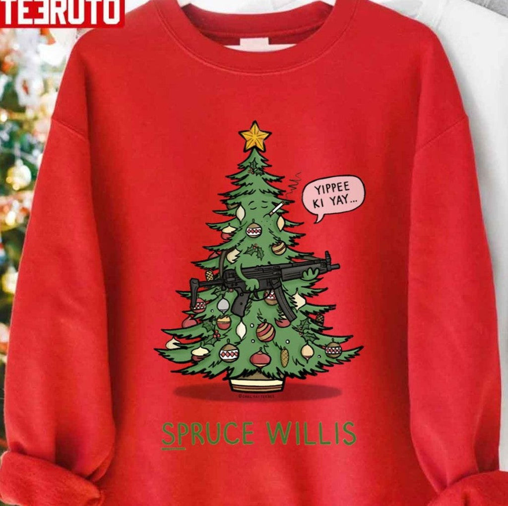 Spruce Willis Christmas Tree The Winchesters Unisex Sweatshirt