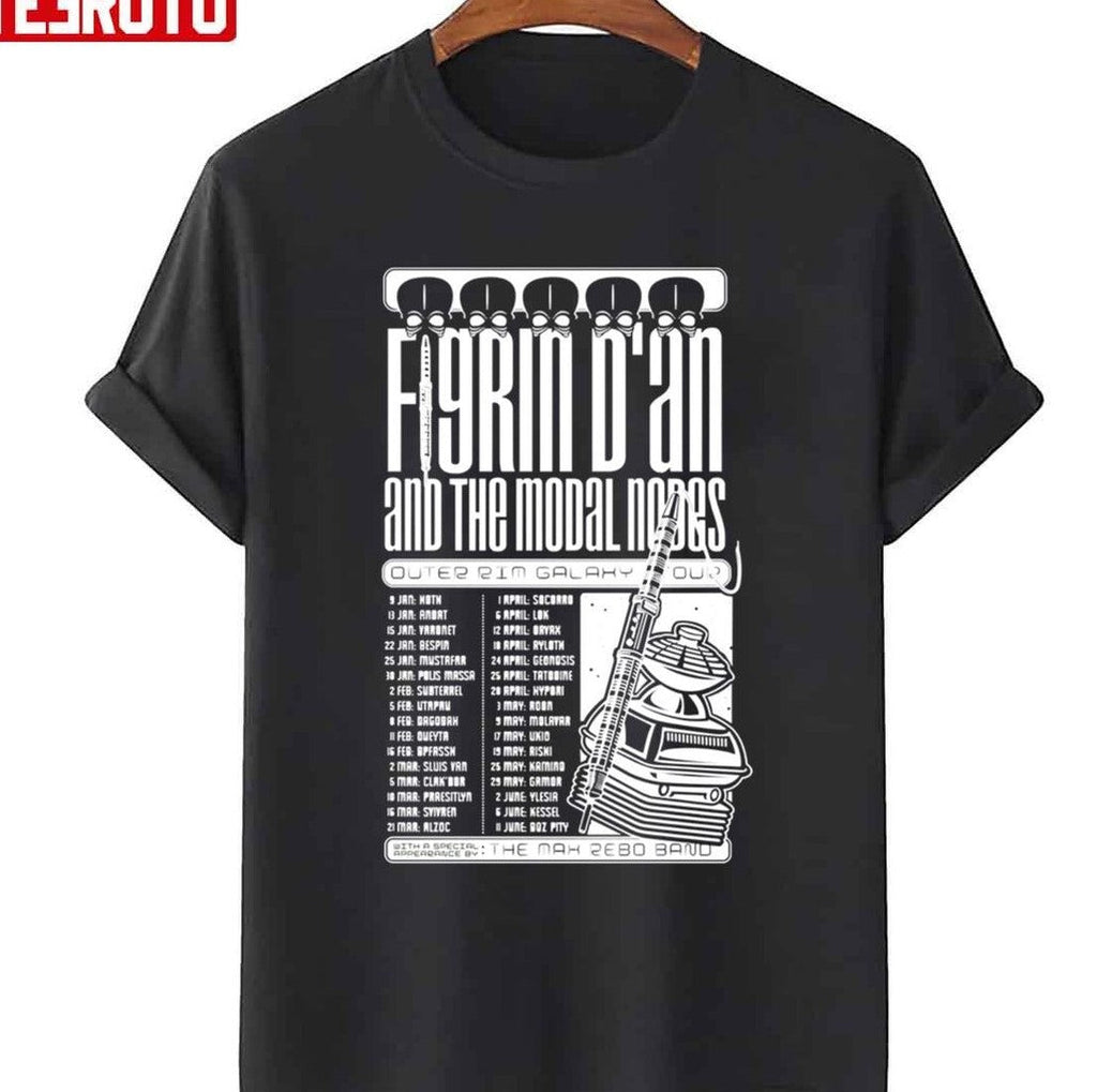Poster Outer Rim Galaxy Tour Figrin D'an And The Modal Nodes Design Unisex T-Shirt
