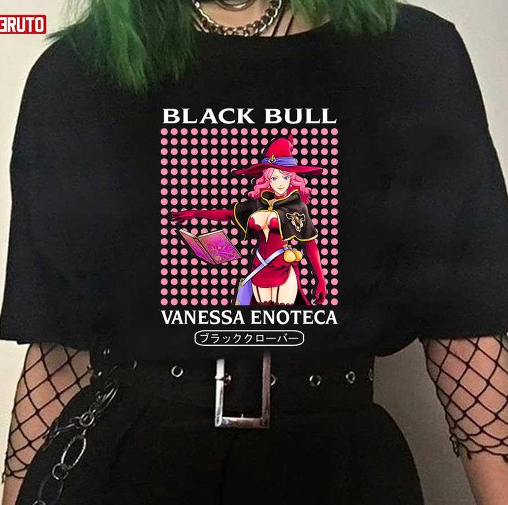 Black Bull Vanessa Enoteca Black Clover Japanese Anime Series Unisex T-Shirt