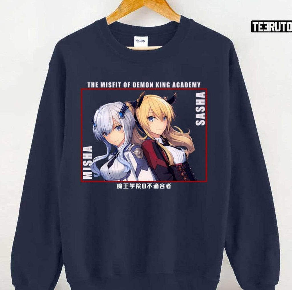 Sasha And Misha The Misfit Of Demon King Academy Art Unisex Sweatshirt