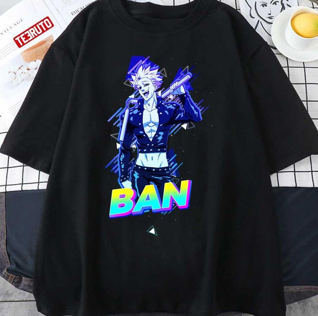 Neon Design Geometric Seven Deadly Sins Ban Greed Unisex T-Shirt