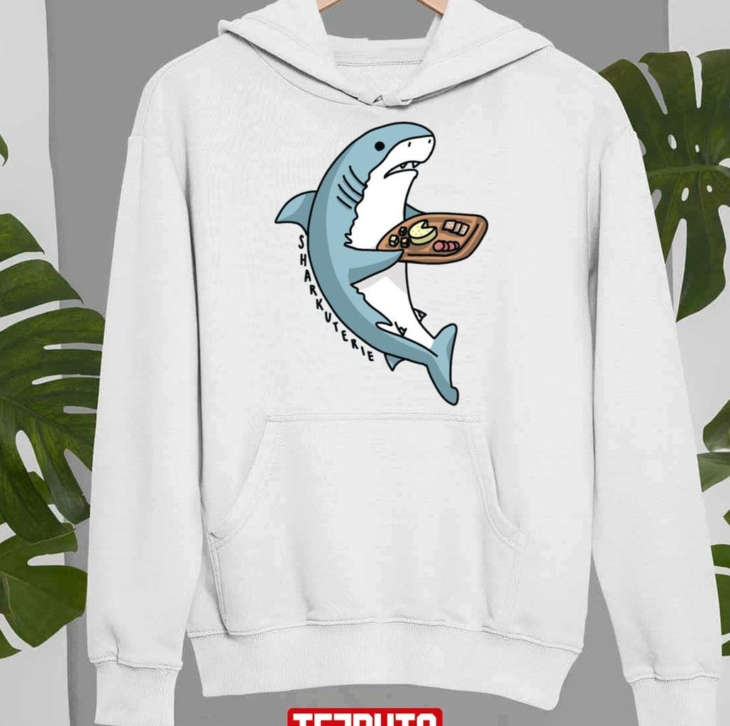 Sharkuterie Funny Shark Eating Unisex Sweatshirt