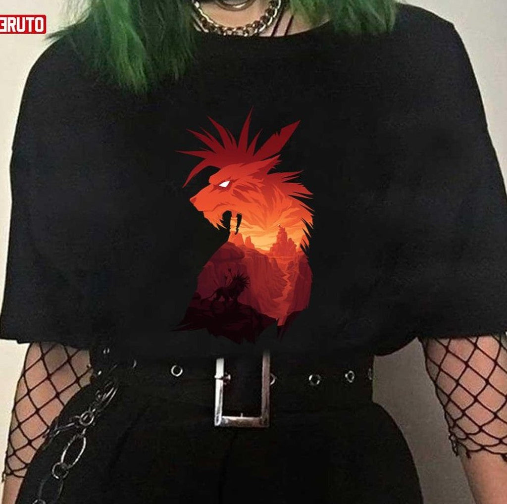 The Canyon's Guardian Black Final Fantasy VII Game Unisex T-shirt
