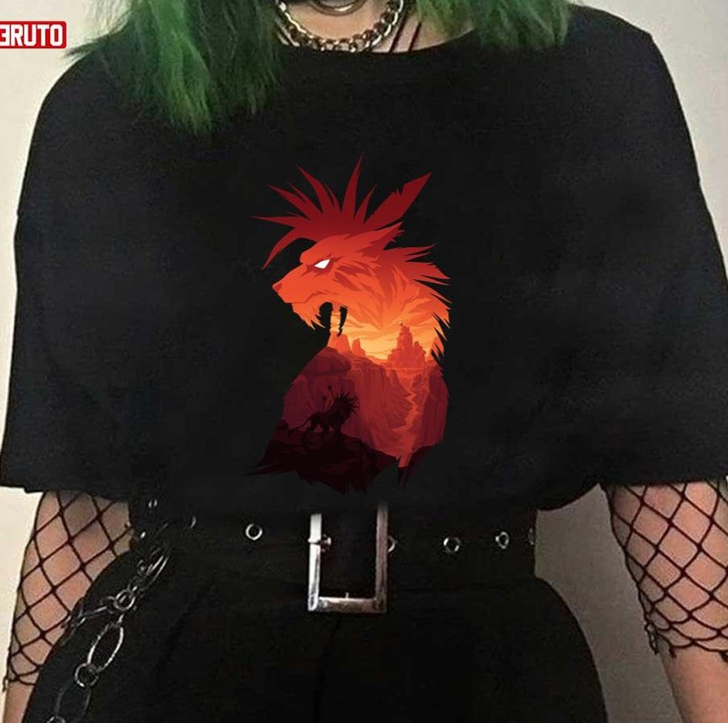 The Canyon's Guardian Black Final Fantasy VII Game Unisex T-shirt